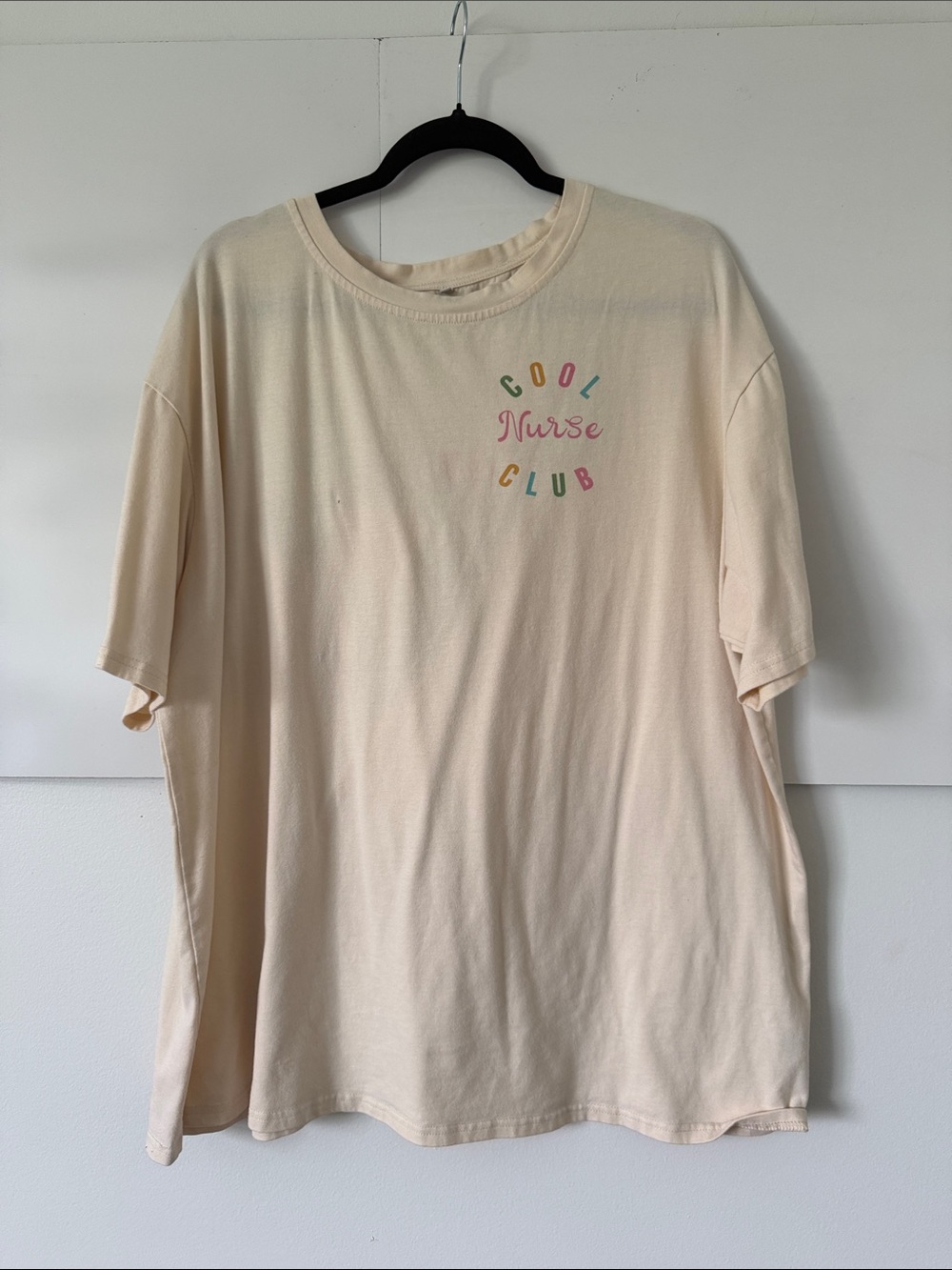 Cool Nurse Club Short Sleeve Tee - Cream